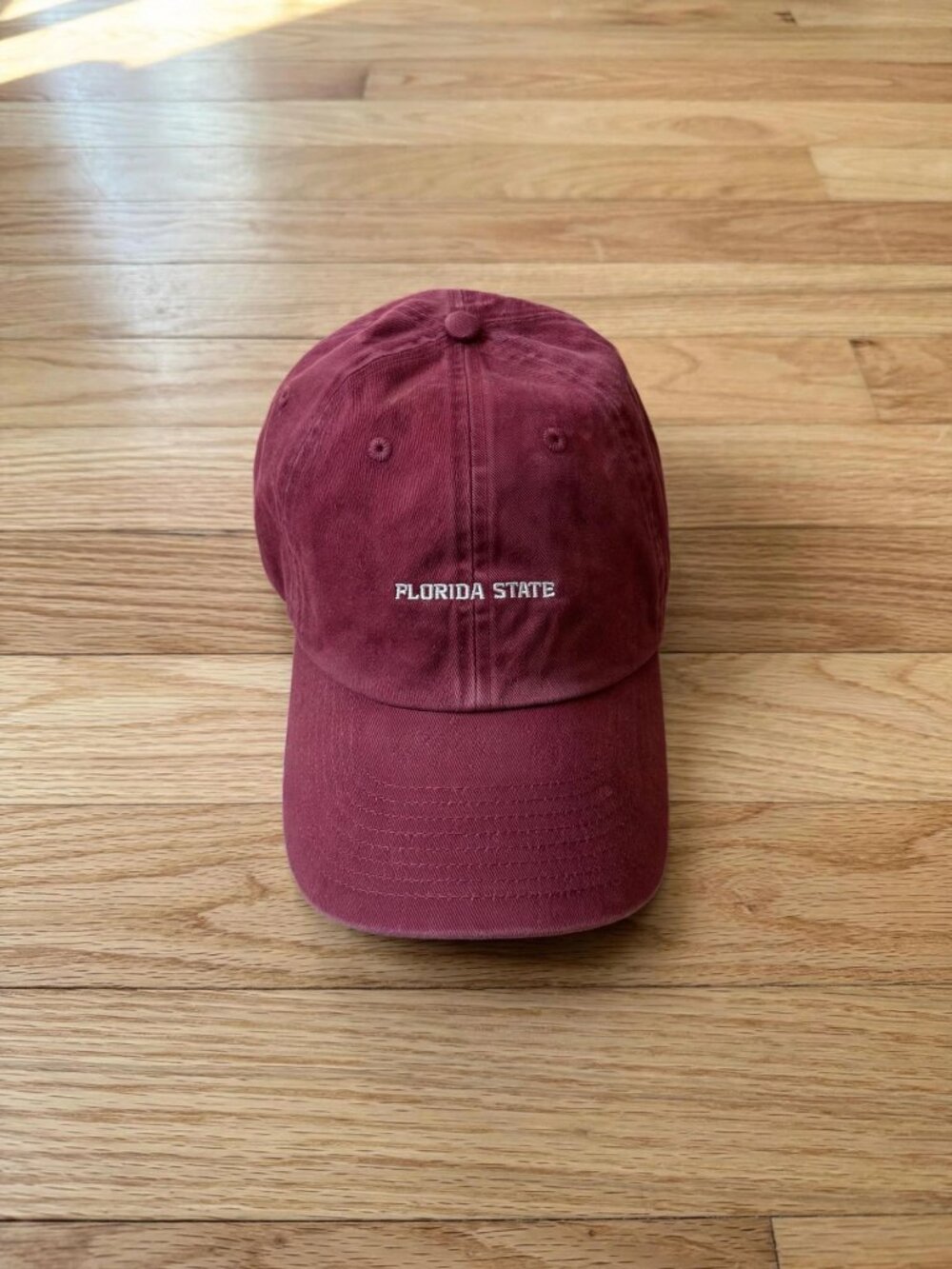 Florida State Seminoles Garnet Dad Hat Adjustable Strap back FSU College Cap